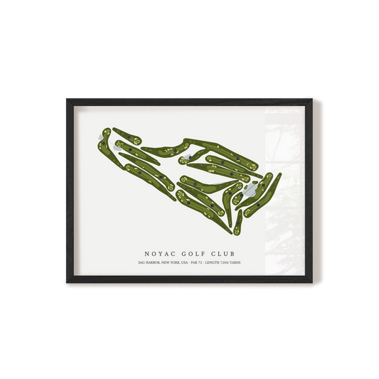 Noyac Golf Club | Golf Course Print | Black Frame