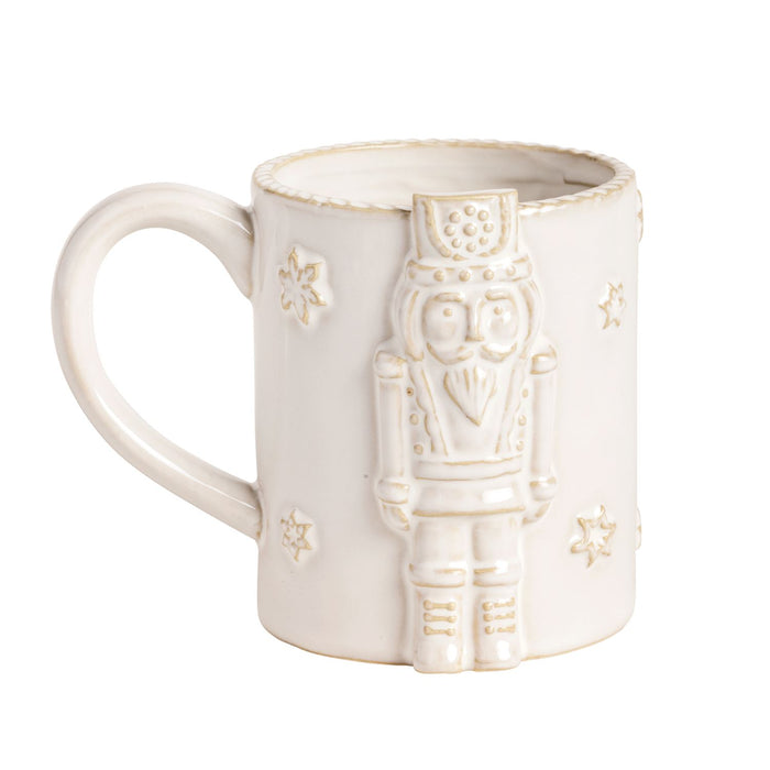 Nutcracker White Christmas Mug