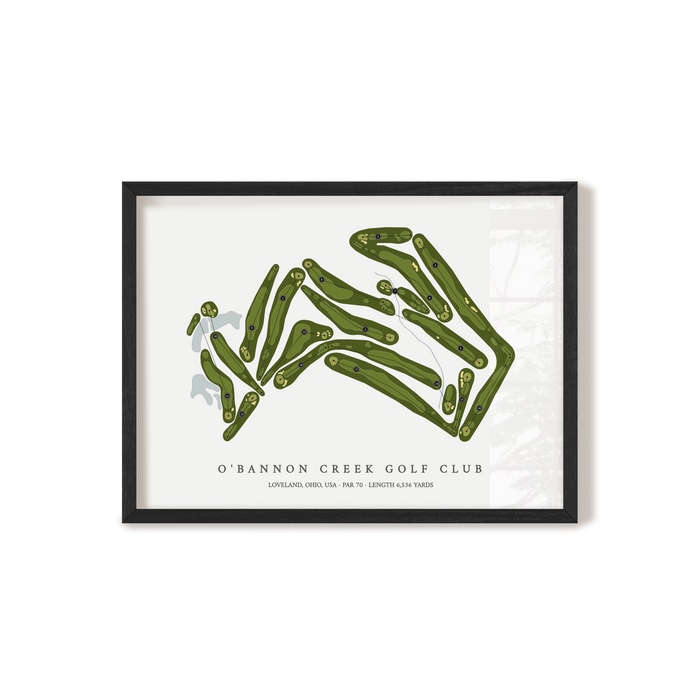 O'Bannon Creek Golf Club | Golf Course Map | Black+Frame