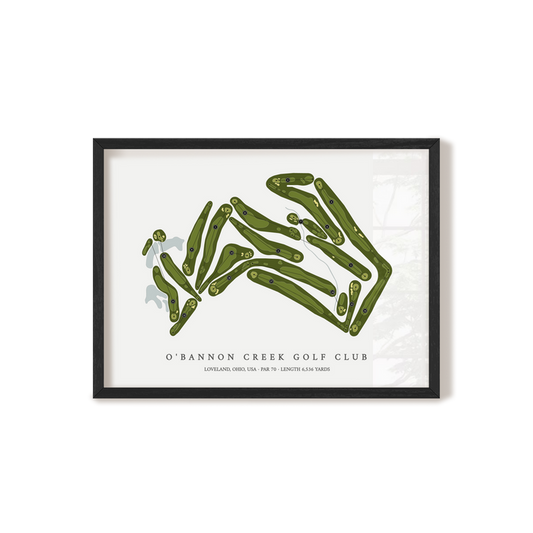 O'Bannon Creek Golf Club | Golf Course Map | Black+Frame