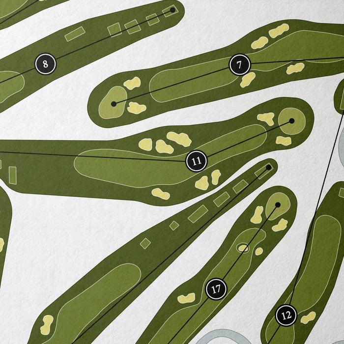 Olympia Fields Country Club - North Course | Golf Course Map | Close Up