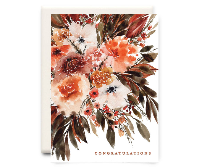 Orange Flower Congratulations | Congratulations Greeting Car