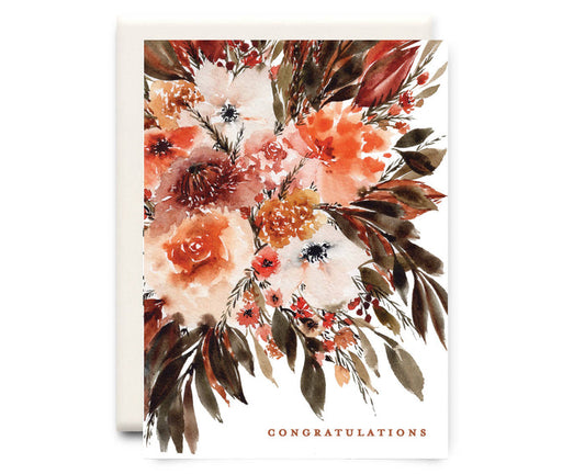 Orange Flower Congratulations | Congratulations Greeting Car