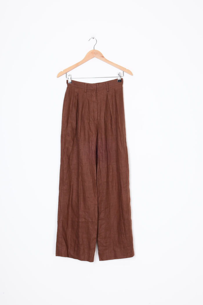 Oroton Womens Brown Pants Size 8