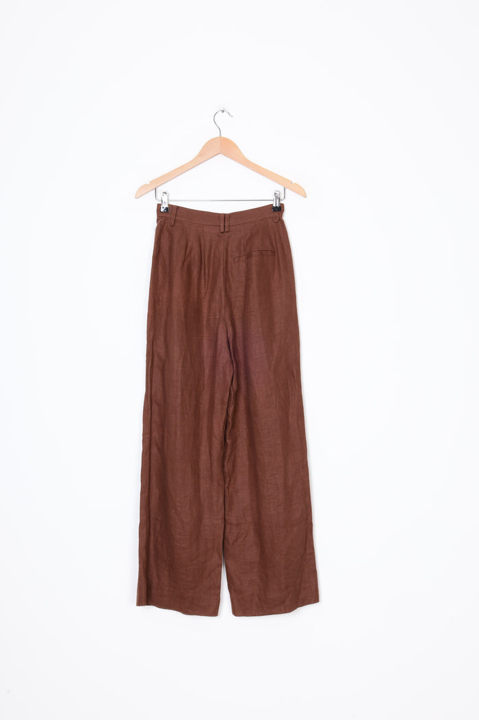 Oroton Womens Brown Pants Size 8