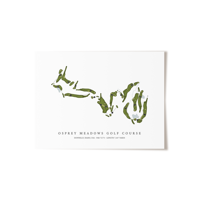 Osprey Meadows Golf Course | Golf Course Map | Unframed