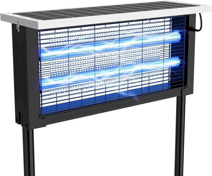 Outdoor Solar Bug Zapper, Powerful Waterproof Mosquito Killer for Patios, Gardens & Backyards