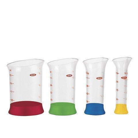 OXO 4 Piece Mini Measuring Beaker Set