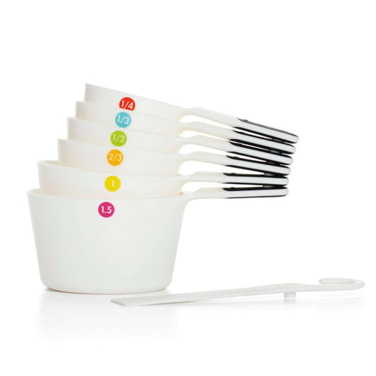OXO 6 pc White Measuring Cups-Snaps