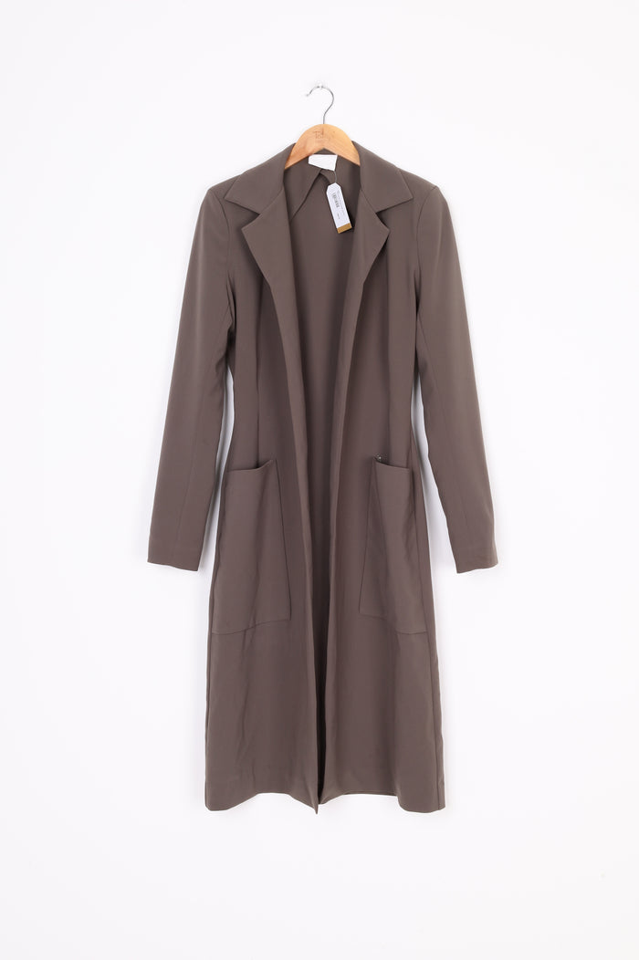 Paris Georgia Womens Khaki Coat Size S