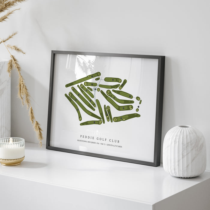 Peddie Golf Club | Golf Course Map | On Table