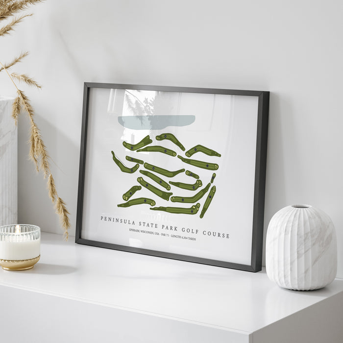Peninsula State Park Golf Course | Golf Course Map | On+Table
