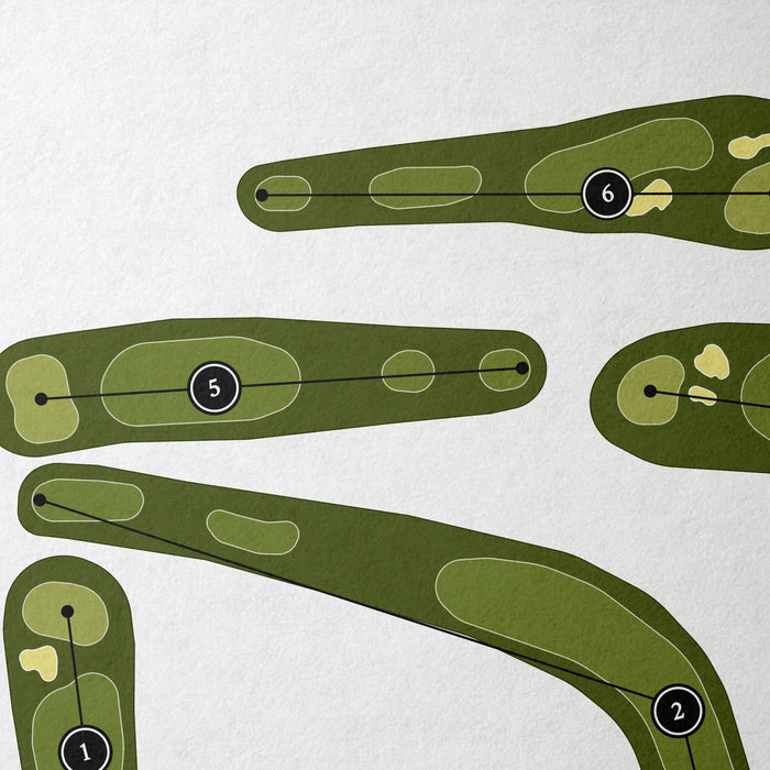 Percy Warner Golf Course | Golf Course Map | Close Up