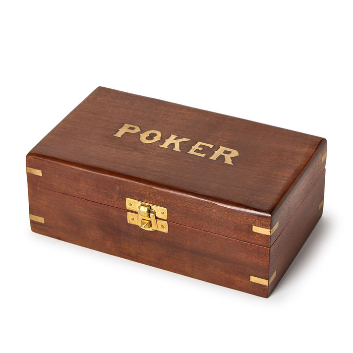Poker Set in Wooden Box