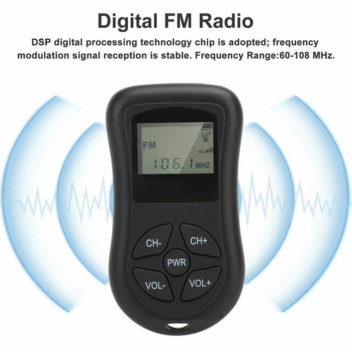 Portable Mini Pocket Radio AM/FM