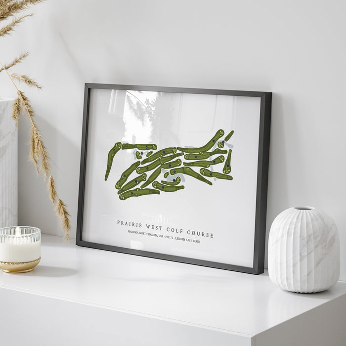 Prairie West Golf Course | Golf Course Map | On Table