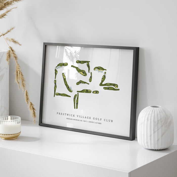 Prestwick Village Golf Club | Golf Course Map | On Table