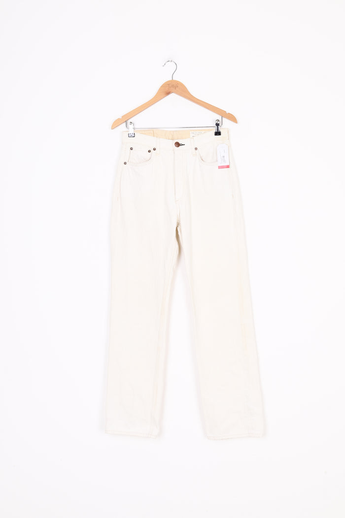 Rag & Bone Womens Cream Jeans Size W 27