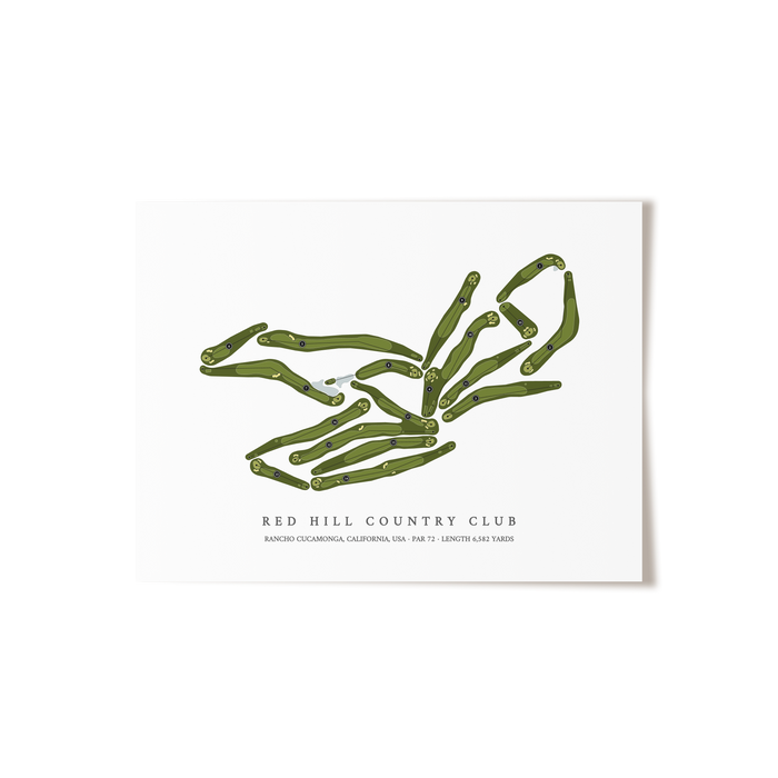 Red Hill Country Club | Golf Course Print | Unframed