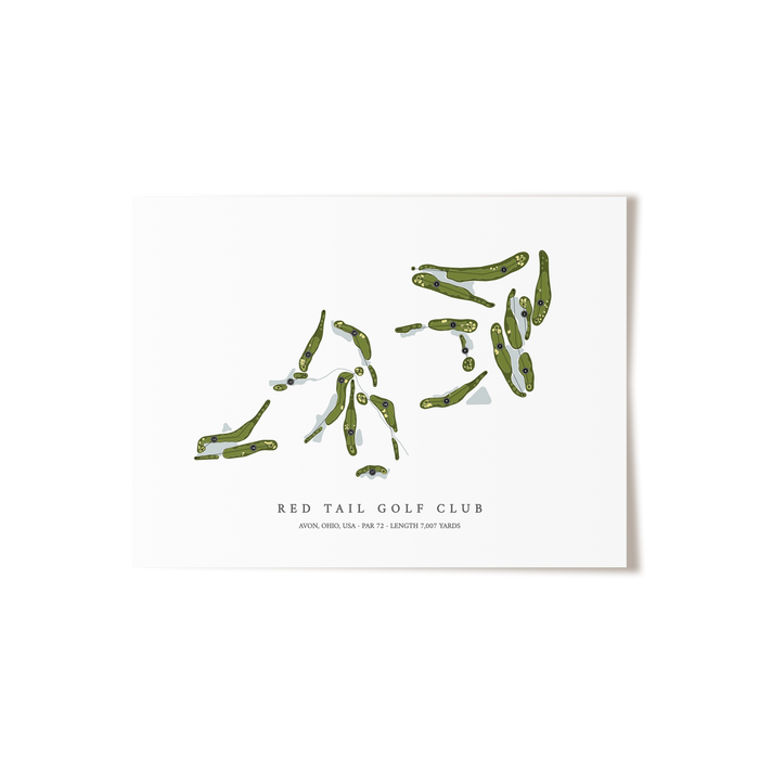 Red Tail Golf Club | Golf Course Print | Unframed