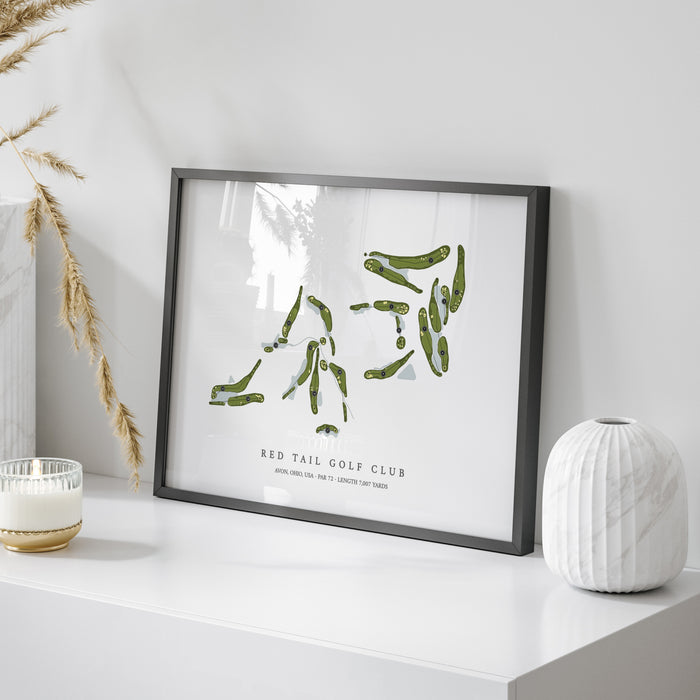 Red Tail Golf Club | Golf Course Print | On+Table