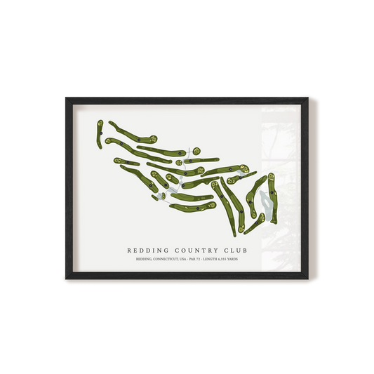 Redding Country Club | Golf Course Print | Black Frame