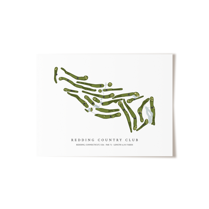 Redding Country Club | Golf Course Print | Unframed