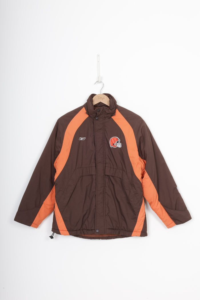 Reebok x NFL Mens Brown Jacket Size L