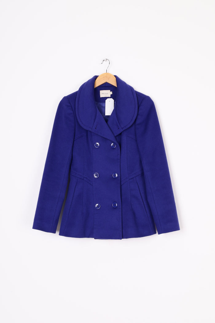 Reiss Womens Purple Coat Size XS