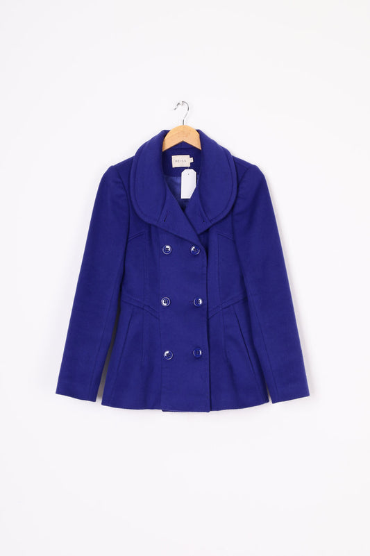 Reiss Womens Purple Coat Size XS