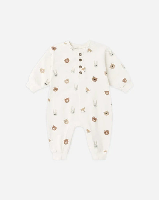 Relaxed Fleece Jumpsuit Critters
