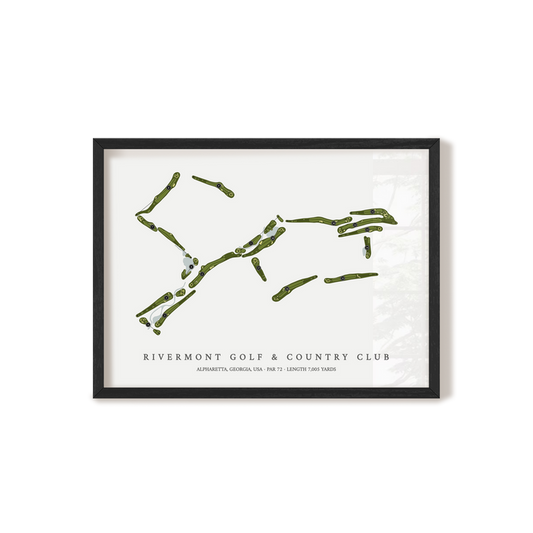 Rivermont Golf & Country Club | Golf Course Map | Black Frame