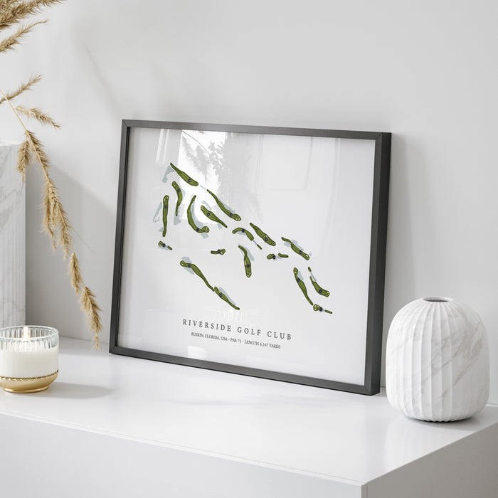 Riverside Golf Club | Golf Course Map | On Table