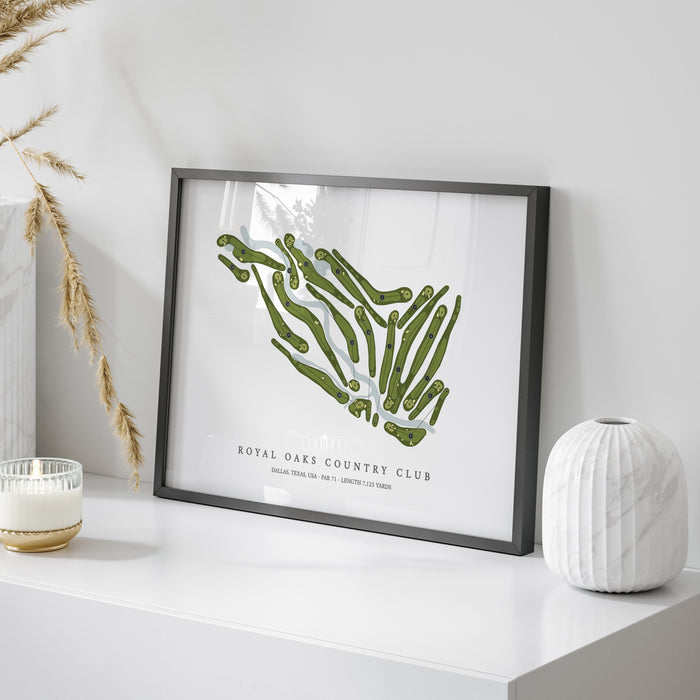 Royal Oaks Country Club | Golf Course Map | On Table