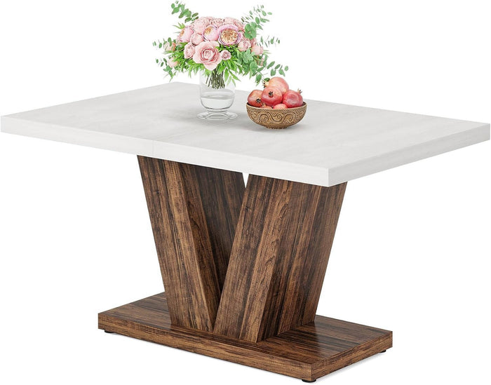Rustic Farmhouse Dining Table Set for 6