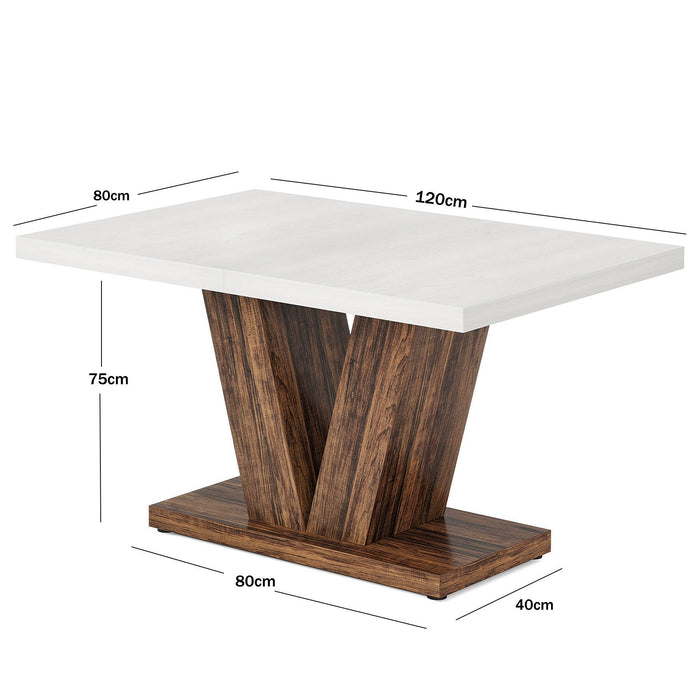 Rustic Farmhouse Dining Table Set for 6