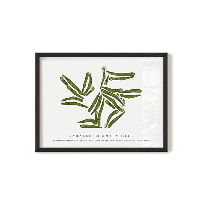 Sahalee Country Club | Golf Course Map | Black+Frame