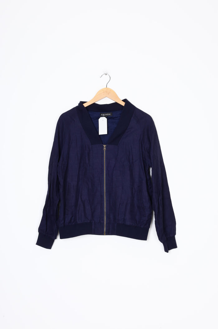 Salasai Womens Blue Jacket Size M