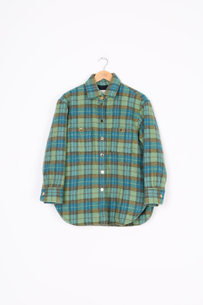 Sandro Womens Green Jacket Size 34