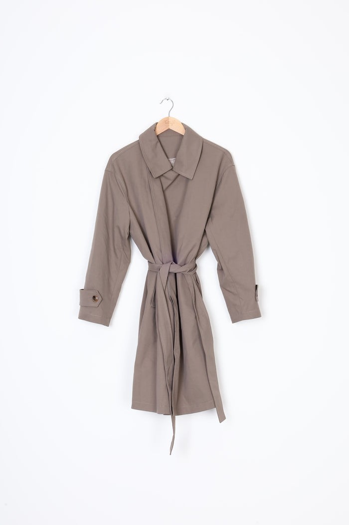Sans Frontieres Womens Grey Coat Size 0