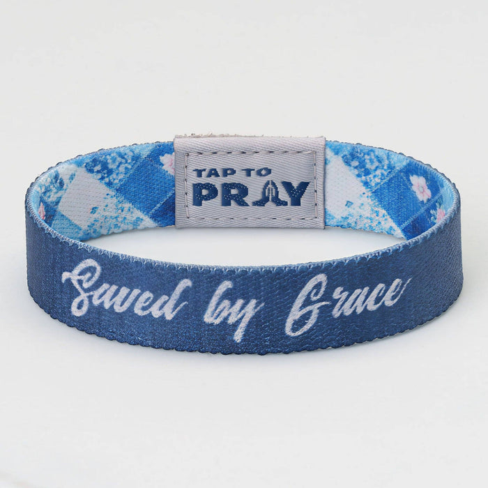 Saved by Grace | Patchwork | Tap To Pray® Wristband