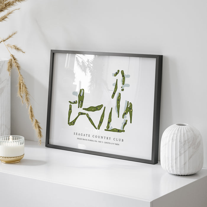 Seagate Country Club | Golf Course Map | On Table