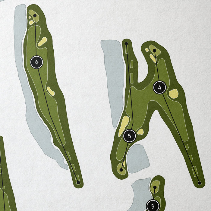 Seagate Country Club | Golf Course Map | Close Up