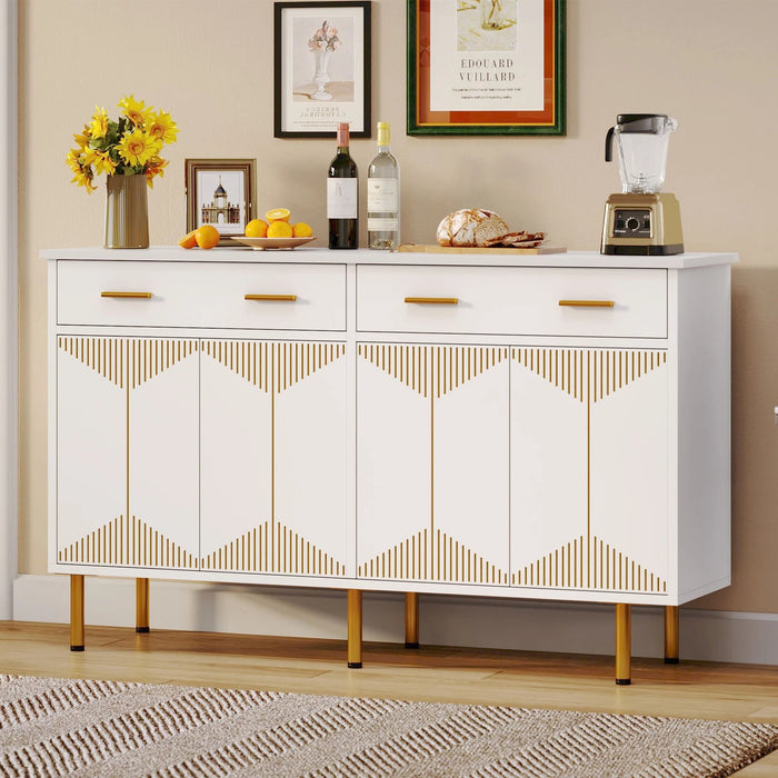 Sideboard Buffet Kitchen Cabinet with 2 Drawer