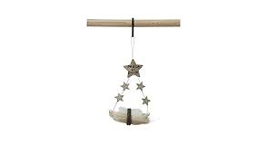 Sisal Baby Jesus Ornament with Stars and Glitter