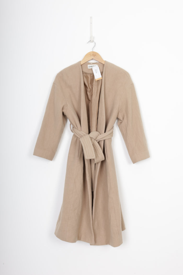 Snidel Womens Beige Coat Size 0