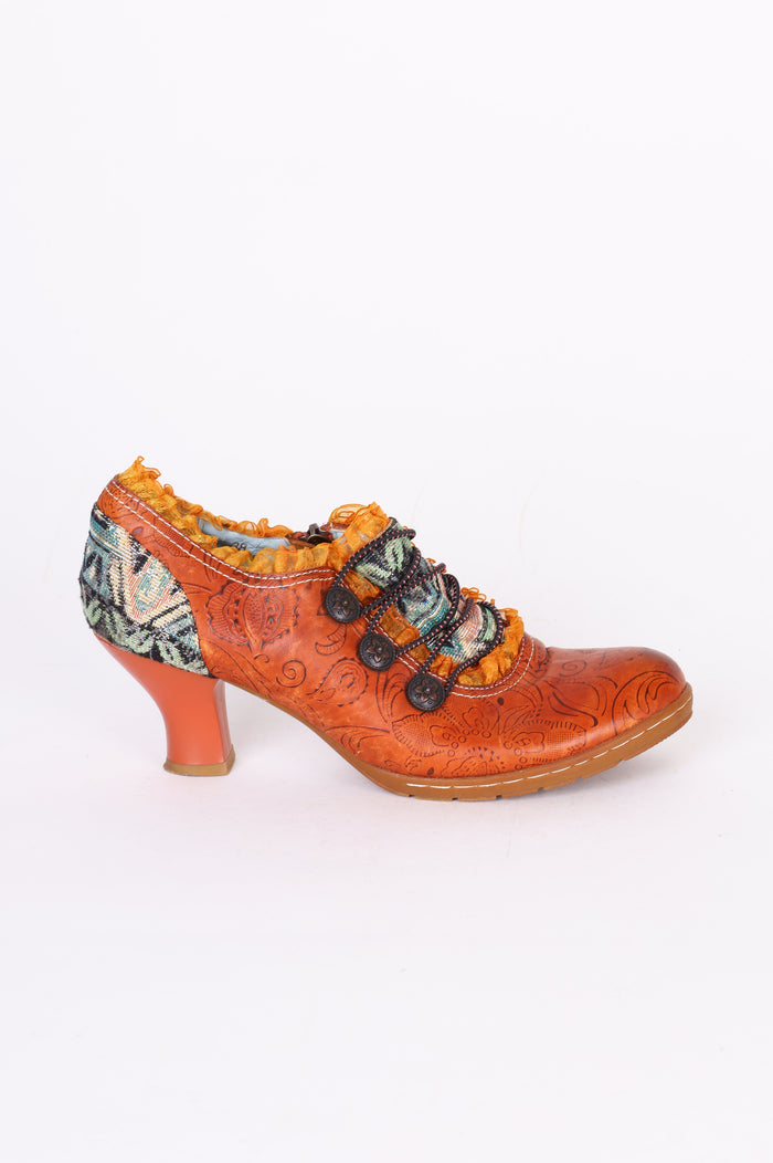 Socofy Womens Brown Heels Size EU 38
