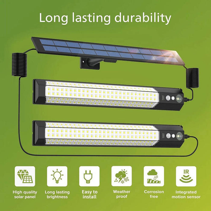 Solar Pendant Light 316 LED, Motion Sensor Solar Powered Indoor Outdoor Shed Light