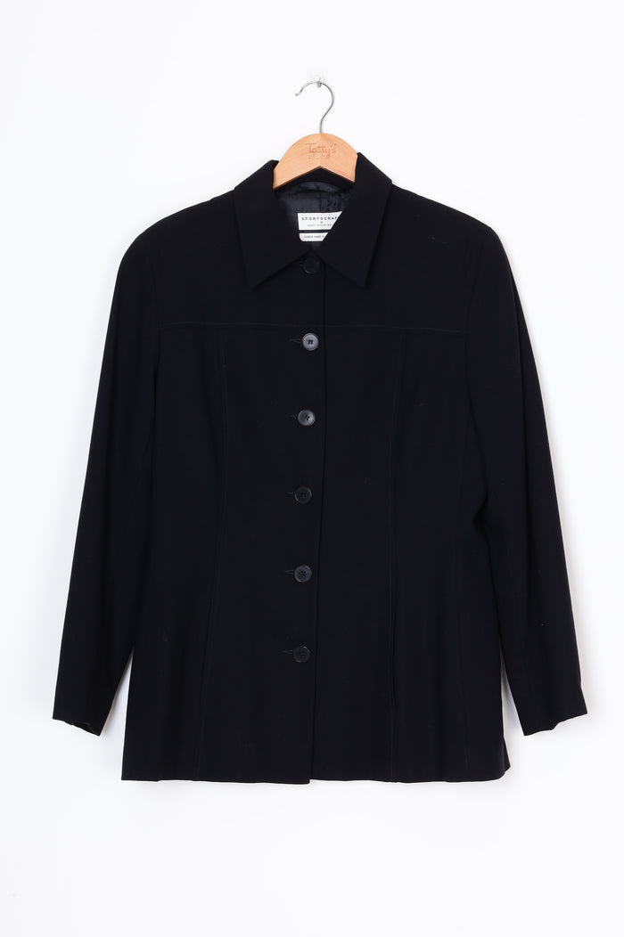 Sportscraft Womens Black Jacket Size 14