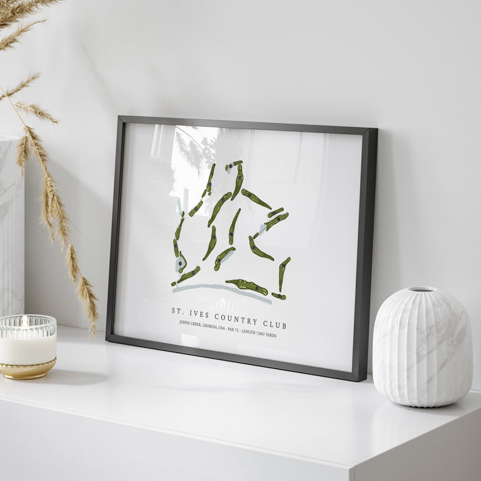 St Ives Country Club | Golf Course Map | On+Table